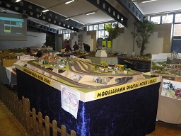Our booth at the Christmas exhibition organised by Modelleisenbahnclubs Hoyerswerda.