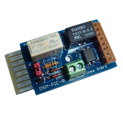 The ROCO-Adapter DSM-PIC-R is an adapter module for connecting turning platforms of the brand ROCO to the Turning Platform Module DSM-PIC. It is a pure accessory module and can only be used together with the Turning Platform Module DSM-PIC